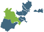 Location of Chaoyang District in Shantou